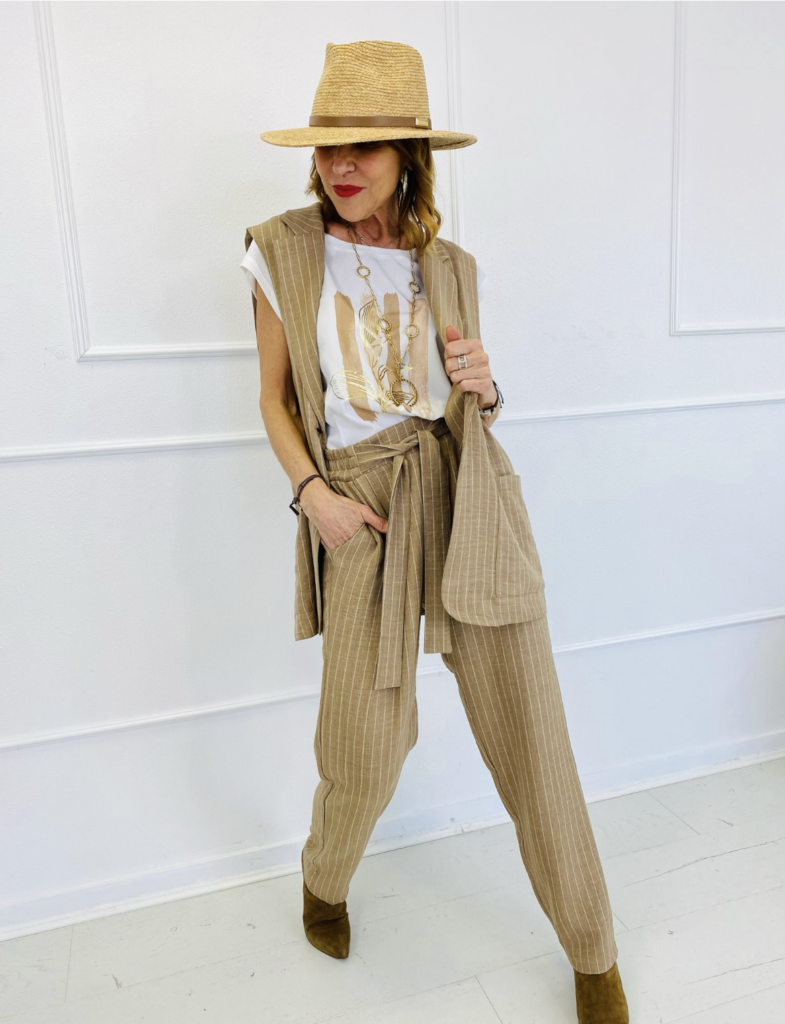 Ensemble rayé